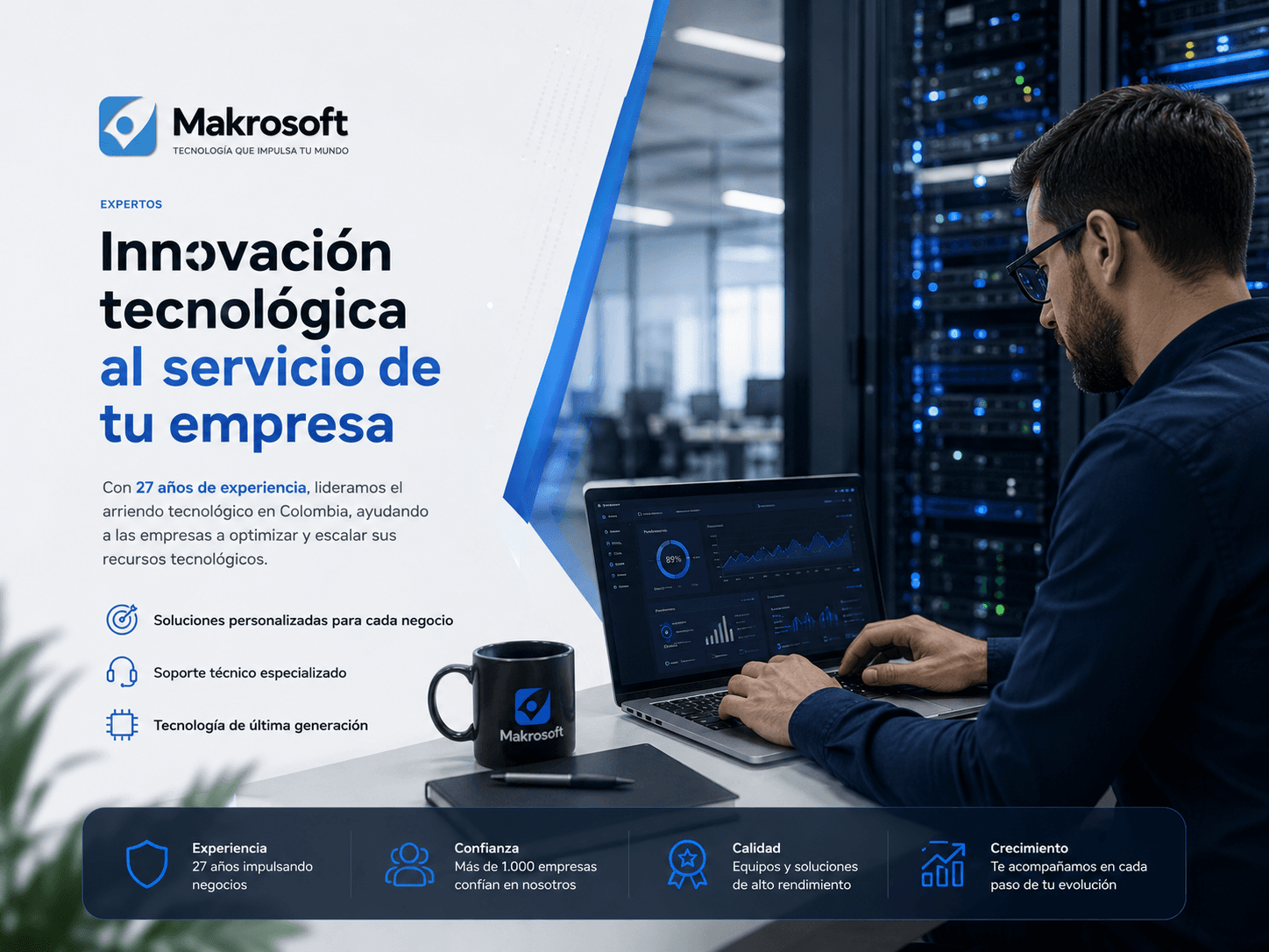 Instalación de cableado estructurado en una oficina